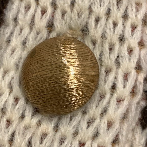 Vintage 1960-70’s Sturbridge Native American Cream Pattern Cape Buttons SzMedium - Picture 8 of 13